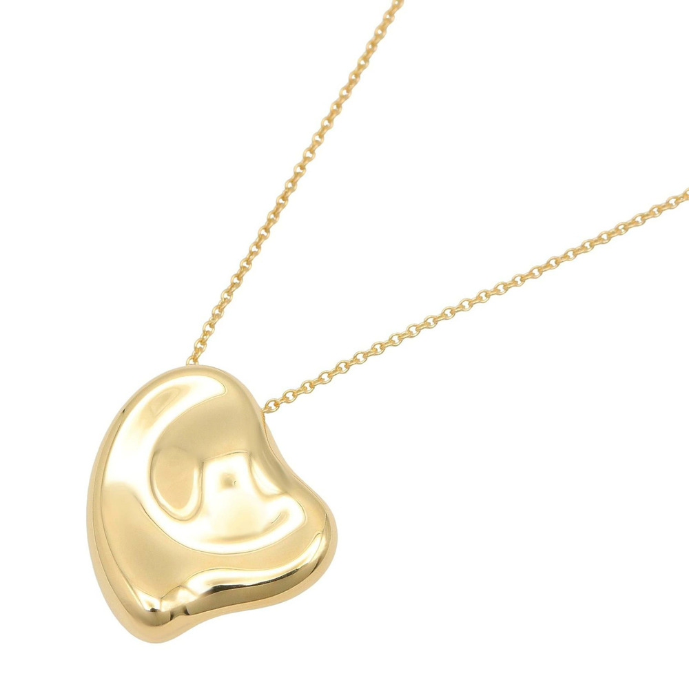 Tiffany Co Elsa Peretti Full Heart Necklace Yellow Gold